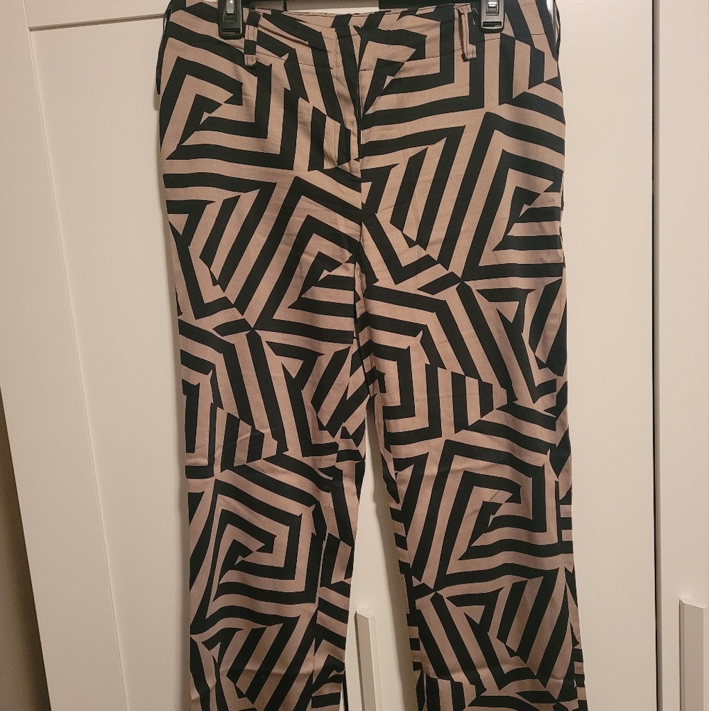 Tan and black pants